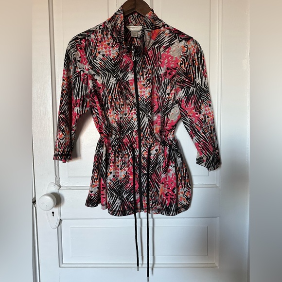 Christopher & Banks Mesh Athleisure Jacket - Women's Petite Medium - Picture 2 of 10